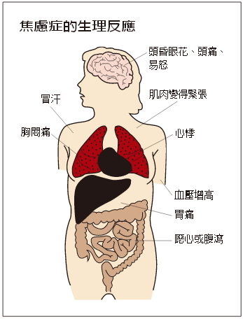 焦慮症的生理反應